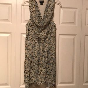 Central Park West Sleeveless Cowl Neck Dress Sz L